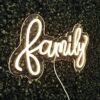 4 Family  Neon Sign