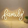 5 Family  Neon Sign