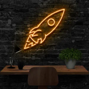 Spaceship Neon Light