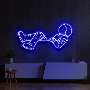 Laying Astronaut Neon Light