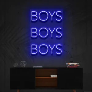 Boys Boys Boys Neon Light