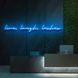 1 Lives Laughs Lashes Neon Light