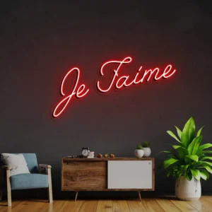 1 Je Faime Neon Light