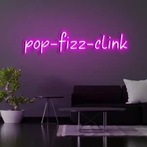 1 Pop-Fizz-Clink Neon Light