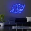 1 Angry Charging Buffalo Neon Light