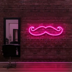 Moustache Neon Light