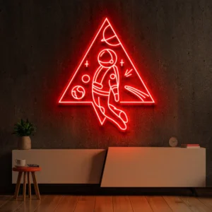 Floating Astronaut Neon Light