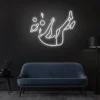2 Falling Universe With Person Neon Light