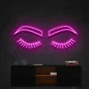 2 Closed Eyebrows Neon Light