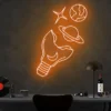 2 Broken Bulb Universe Neon Light