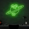 2 Broken Flower Saturn Neon Light