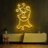 2 Half Universe Face Neon Light