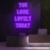 2 You Look Lovely Today Neon Light