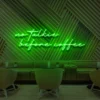 2 No Talkie Before Coffee Neon Light