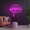 2 Thirsty Lips Neon Light
