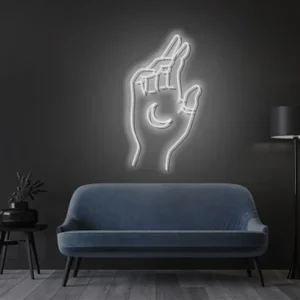 Hand of Manifestation Neon Light