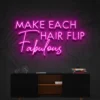 2 Make Each Hair Flips Fabulous Neon Light