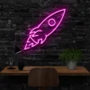 3 Spaceship Neon Light