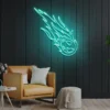 3 Falling Asteroid Neon Light