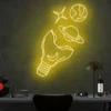 3 Broken Bulb Universe Neon Light