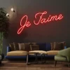 3 Je Faime Neon Light
