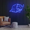 3 Angry Charging Buffalo Neon Light
