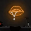 3 Watery Lips Neon Light