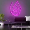 3 Holding Hands Neon Light