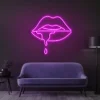 3 Thirsty Lips Neon Light