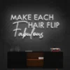 3 Make Each Hair Flips Fabulous Neon Light