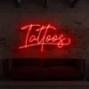 3 Cursive Tattoos Neon Light