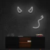 3 Devil Horns And Tail Neon Light