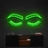 4 Closed Eyebrows Neon Light