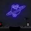 4 Broken Flower Saturn Neon Light