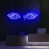 4 Illuminated Watchful Eyes Neon Light