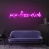 4 Pop-Fizz-Clink Neon Light