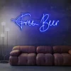 4 Free Beer Neon Light