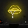 4 Watery Lips Neon Light