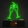 4 Glass Cheers Neon Light