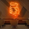 4 Holding Coffee Neon Light