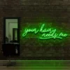 4 Your Hair Needs Me Neon Light