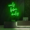 4 Nails Before Males Neon Light