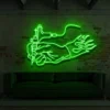 4 Hand Holding Tattoo Gun Neon Light