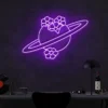 5 Broken Flower Saturn Neon Light