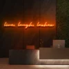 5 Lives Laughs Lashes Neon Light