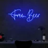 5 Free Beer Neon Light