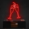 5 Glass Cheers Neon Light
