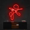 Abstract Person Neon Light
