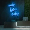 5 Nails Before Males Neon Light
