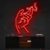 5 Hand Holding Cigarette Neon Light